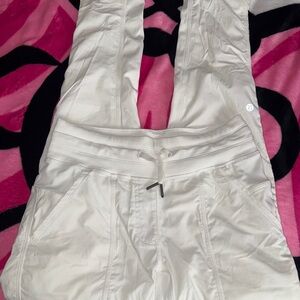 Lululemon Athletica White Ribbed Joggers